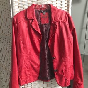 Point Zero false leather jacket